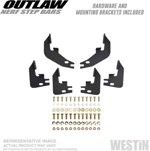 Miniatura 9 de Westin 23-4085 E-Series 3 Nerf Step Bars se adapta a Ram 1500 Crew Cab 2019-2023 (Excl. Ram 1500 Classic), color negro, 1 par