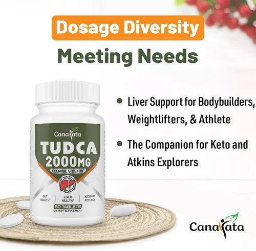 Miniatura 3 de TUDCA - Suplementos hepáticos de 2000 mg – Sales biliares fuertes que apoyan la desintoxicación y limpieza del hígado – Fórmula de salud del hígado
