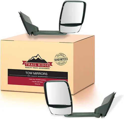 Miniatura 20 de Trail Ridge Juego de espejos de remolque de 2 piezas para el lado del conductor y del pasajero compatible con Ford F-150 FO1320479 FO1321479