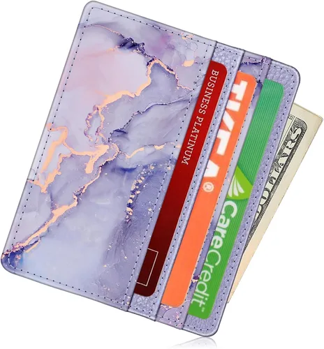 Miniatura 116 de Fintie Billetera delgada y minimalista para bolsillo frontal, con bloqueo RFID, tarjetero y ventana de identificación, para hombre o mujer