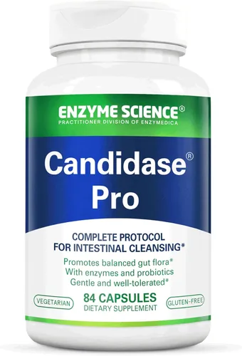 Enzyme Science Candidase Pro Cápsulas - Enzimas para un apoyo de limpieza suave para hombres y mujeres, mezcladas para la salud intestinal y