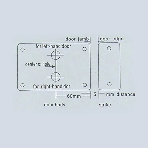Miniatura 8 de Cerradura electrónica eléctrica para puerta, 6 llaves punteadas computarizadas, CC de 12 V, acero inoxidable, E-lock, soporte de puerta de metal
