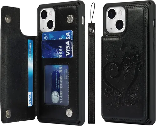 Miniatura 36 de Cavor para iPhone 13 Funda con Tarjetero iPhone 13 Funda Tipo Cartera, para iPhone 13 Funda para Hombres Mujeres, Fundas para iPhone 13 Funda
