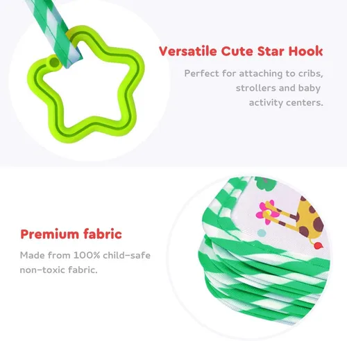 Miniatura 5 de Primer álbum de fotos del bebé, libro de fotos de tela suave con capacidad para 17 fotos (4 x 6 pulgadas), regalo familiar para recién nacidos, Verde