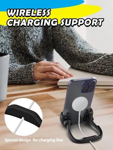 Miniatura 4 de Rellenos de calcetín para adolescentes, niñas, niños, adultos Soporte para teléfono celular: SOPORTE DE TELEFONO CELULAR PEREZOSO CON PULGAR HACIA