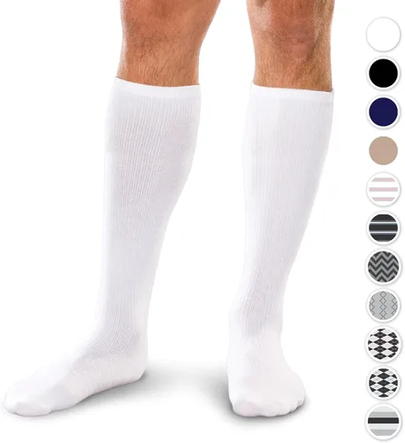 Miniatura 2 de Core-Spun 15-20mmHg Medical Mild Graduated Knee High Compression Socks