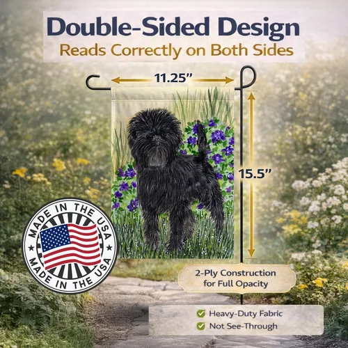 Miniatura 4 de Caroline's Treasures SS8151GF Affenpinscher - Bandera decorativa para jardín, jardín, jardín, jardín, bandera, bandera, decoración para patio