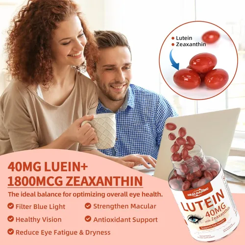 Miniatura 6 de Cápsulas blandas de suplemento de luteína y zeaxantina: vitaminas y suplementos para los ojos con vitaminas C, E, Omega 3, luteína y zeaxantina