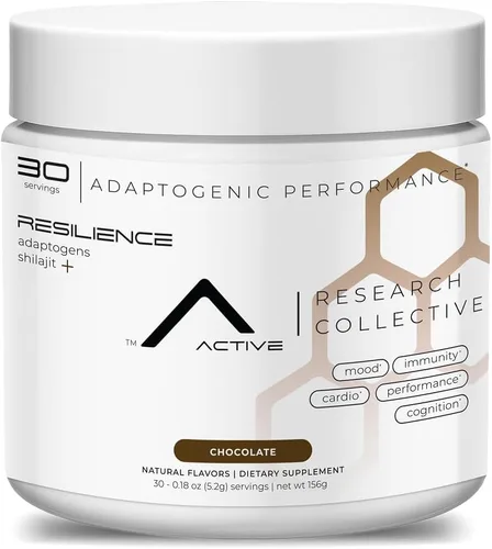 Polvo de hongos resilience, melena de león, cordyceps, reishi, beta-glucanos, shilajit, zinc y vitamina C, apoya la energía, el cerebro, la