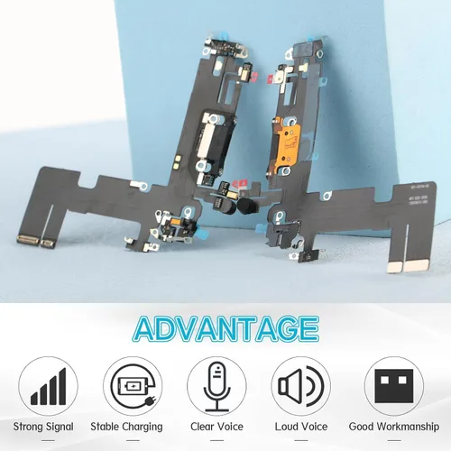Miniatura 2 de Reemplazo para iPhone 13 Puerto de carga Dock Conector para iPhone 13 Puerto de carga Reemplazo USB Cargador Junta Flex Cable Asamblea Accesorios