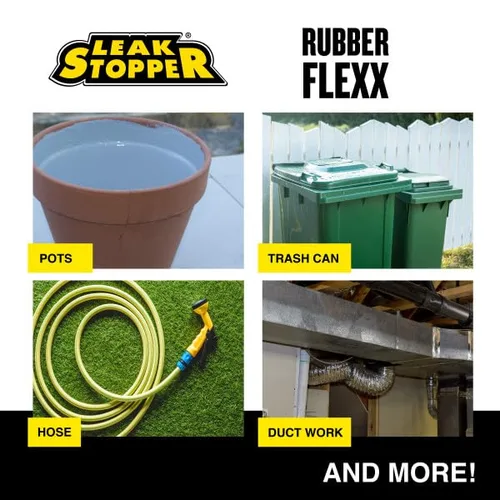 Miniatura 8 de Leak Stopper Rubber Flexx - Spray de reparación y sellador impermeable - Punta y pulverización para sellar grietas, agujeros, fugas, corrosión y más