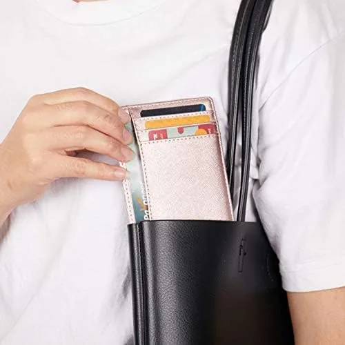 Miniatura 6 de Pequeñas carteras de bolsillo con bloqueo RFID para hombres y mujeres
