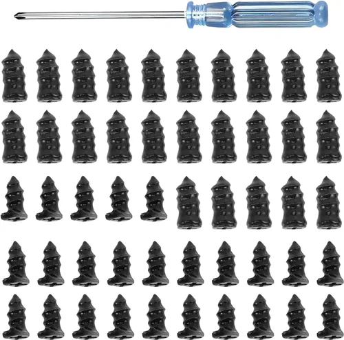 Miniatura 8 de 20 clavos de reparación de neumáticos de automóvil, tapón de goma sellado al vacío con destornillador, herramienta de parche de neumáticos