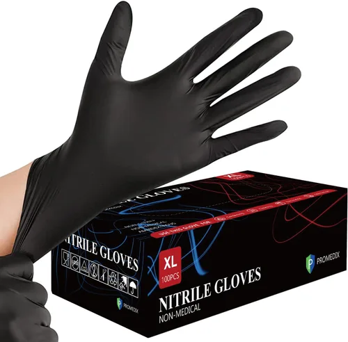 PROMEDIX P Nitrile Disposable Gloves,4mil-100 Count,Gloves Disposable Latex Free,Powder Free for Cooking,Household,Food safe