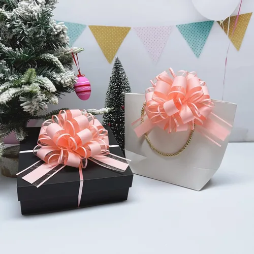 Miniatura 2 de 6 lazos grandes, lazo para envolver regalos, 6 pulgadas, regalo de Navidad, cumpleaños, boda, lazos para envolver cajas o decoraciones de flores