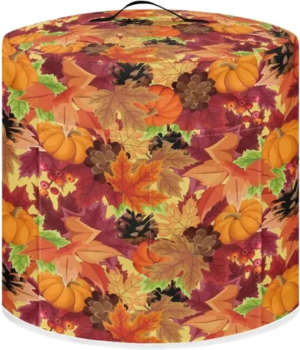 Miniatura 9 de Gomyblomy Funda para freidora de aire para árbol de Navidad, protector lavable para olla de arroz con asa y bolsillo, elegante y duradera, cubierta