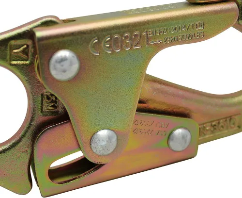 Miniatura 7 de Fusion Climb Maxi-2 Gancho de acero al carbono de alta resistencia forjado a presión, oro, universal (FP-6013-5-HS-GLD)