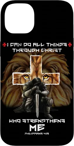 Miniatura 13 de Fundas para iPhone 11 Christian Phone Cases Men Bible Verse Philippians 4:13 Lion Case