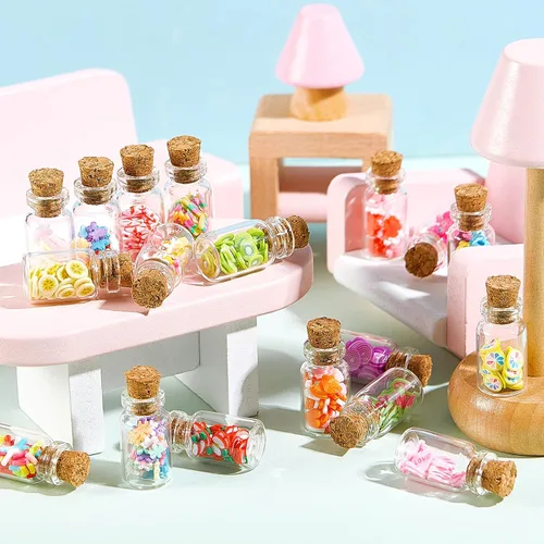 Miniatura 7 de Sumind Lindo frasco de comida en miniatura para el hogar, botella de resina 1:12, mini escena de simulación de frutas, modelo de aperitivos, fiesta