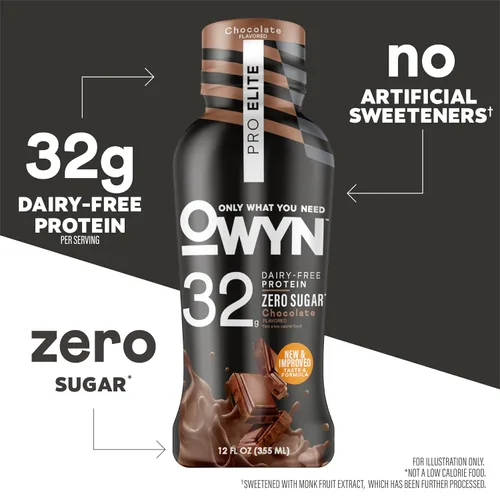 Miniatura 5 de OWYN Pro Elite - Batido de proteínas veganas a base de plantas, 0.11 oz de proteína, omega-3, prebióticos, superalimentos verdes para entrenamiento