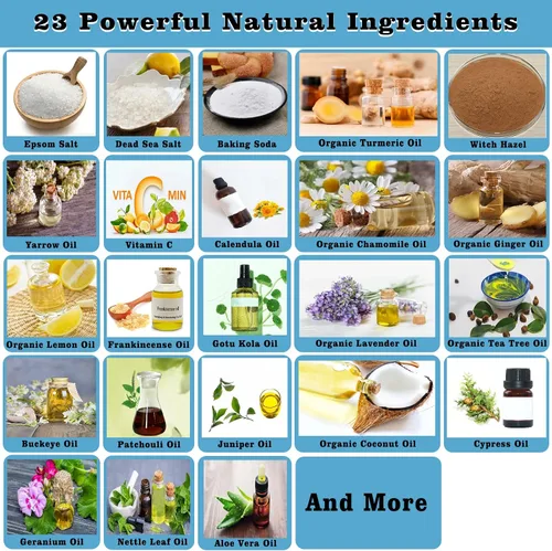Miniatura 3 de Baño de asiento para hemorroides, 23 ingredientes de grado premium, fórmula avanzada de tratamiento de hemorroides, sal de Epsom, sal del mar