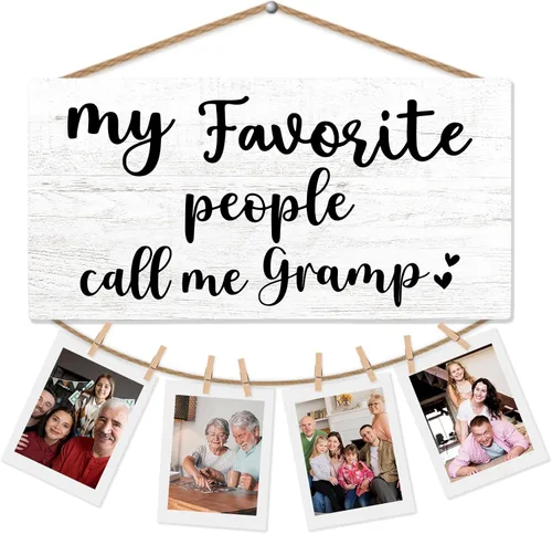Miniatura 35 de Mejor Regalo para Abuelito Marco Negro para Fotos Soporte para Fotos para Pared, Regalos de Cumpleaños para Papá Abuelo, Regalo de Gracias