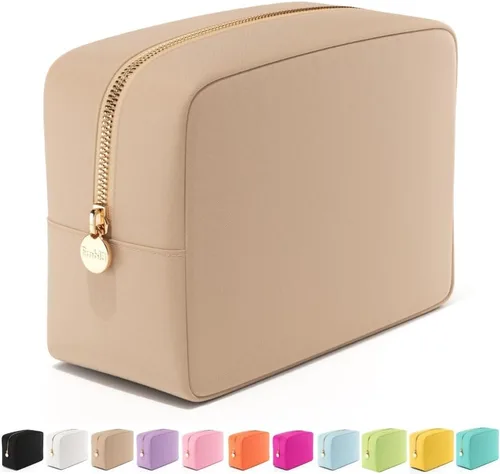 Miniatura 21 de Embla Bolsa de maquillaje de viaje para cosméticos y bolsa de artículos de tocador, bolsa de nailon con cremallera, lindo organizador de maquillaje