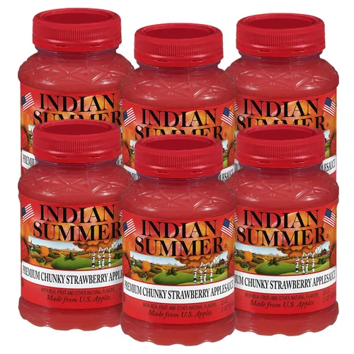 Miniatura 15 de Indian Summer Puré de manzana en trozos premium hecho con manzanas estadounidenses por cultivadores estadounidenses