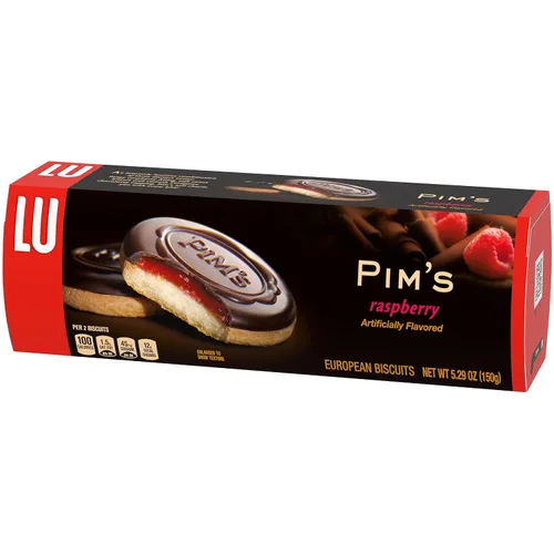 Miniatura 6 de Lu Petit Ecolier - Galletas europeas de chocolate con frambuesa, 5.29 onzas