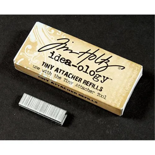 Miniatura 2 de Tim Holtz Idea-ology Recambios de metal para accesorios pequeños, caja de 1550 grapas, 0.25 pulgadas, TH92801