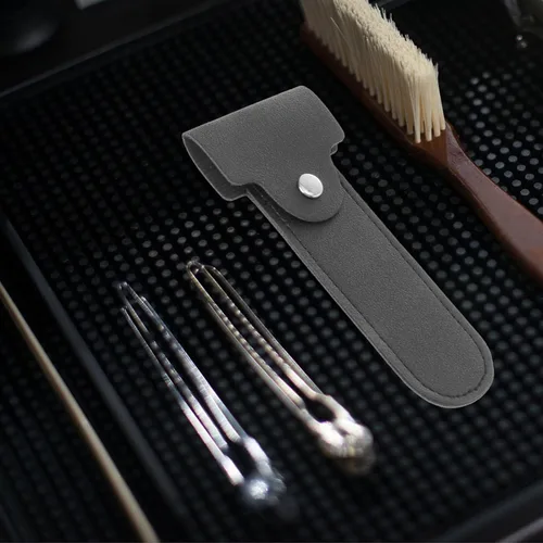 Miniatura 7 de Didiseaon Funda protectora manual para afeitadora de viaje, resistente piel sintética, compacta y segura