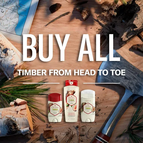 Miniatura 4 de Old Spice Fresher Collection Invisible Solid Desodorante para hombre, madera, 3 onzas (el paquete puede variar)