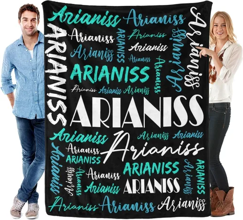 Miniatura 8 de Manta personalizada para niños y adultos, manta personalizada con nombre, manta de franela personalizada con nombre, manta personalizada con nombre