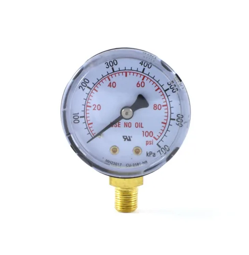 Miniatura 8 de SÜA - Medidores de presión baja y alta para regulador de oxígeno 0-100 psi y 0-4000 psi - 2 pulgadas - Rosca de 1/8 '' - LDP