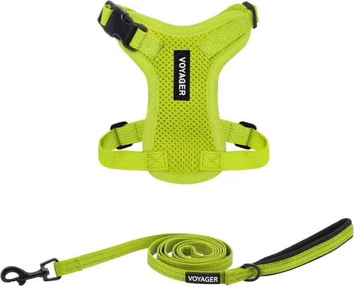 Miniatura 35 de Best Pet Supplies Voyager Step-in Lock - Arnés para mascotas con correa reflectante para mascotas, con mango de neopreno de 5 pies, soporta