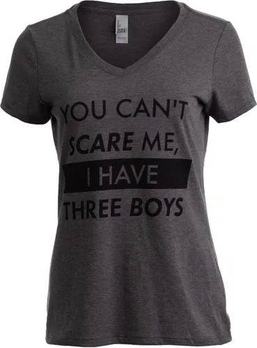 You Can't Scare Me, I Have Children Funny Mom Mommy Mama Cute Joke Women V-Neck T-Shirt