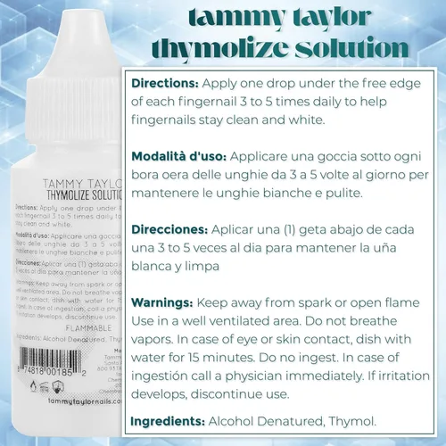 Miniatura 2 de Tammy Taylor Tratamiento de uñas Thymolize para uñas dañadas Solución de reparación de uñas líquidas extra fuerte para uñas gruesas y descoloridas