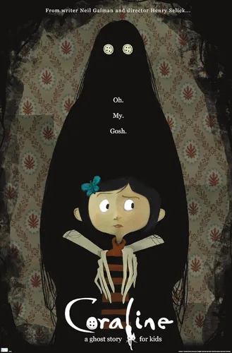 Miniatura 11 de Trends International Coraline Ghost Story - Póster de una hoja para pared, 22.4 pulgadas de largo x 14.7 pulgadas, versión enmarcada en negro
