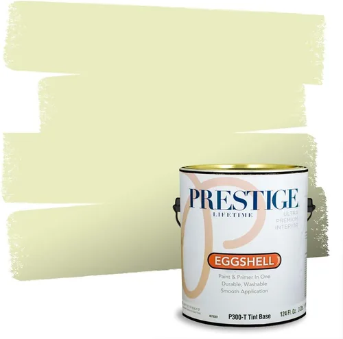 Miniatura 211 de PRESTIGE Pinturas Pintura interior e imprimación en uno, 1 galón, cáscara de huevo, aventura