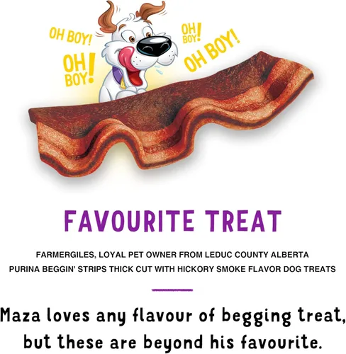 Miniatura 7 de Purina Beggin' Strips Golosinas para Perros de Carne Real, Sabor a Humo de Hickory de Corte Grueso - (Paquete de 2) Bolsas de 26 oz