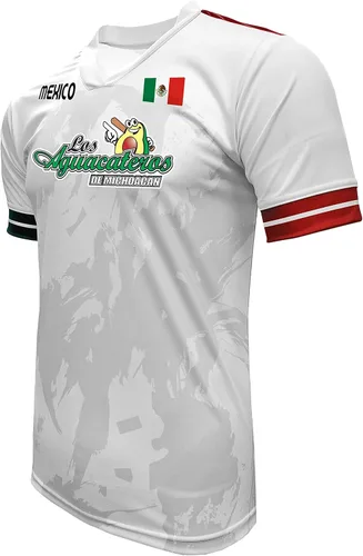 Miniatura 2 de Jersey México Aguacateros de Michoacán 100% Poliéster BlancoGris_Hecho en México