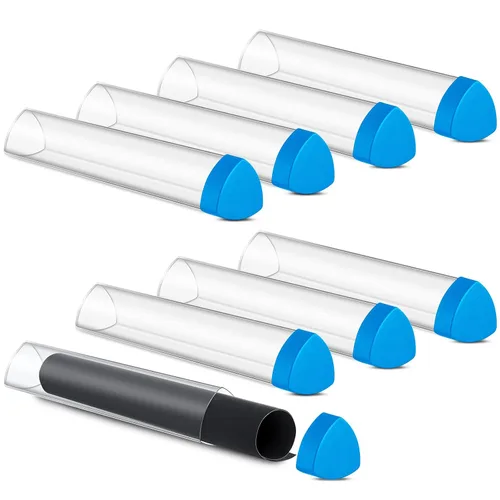 Miniatura 7 de Hsei Tapete de juego de prisma de juego de 8 piezas, tubo de 15 pulgadas, soporte para póster, tubo fácil de poner y quitar, para almacenamiento