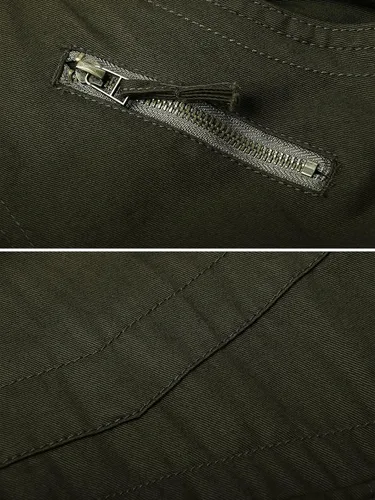 Miniatura 6 de OCHENTA - Pantalón cargo para hombre, estilo militar de combate pantalón casual para el trabajo con 8 bolsillos.