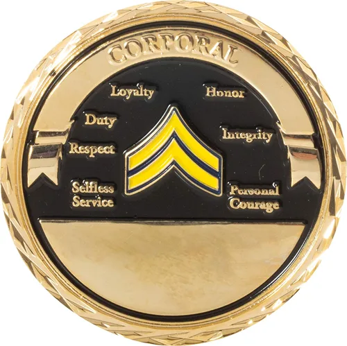 Moneda de desafío de rango de oficial subcomisionado del cabo del ejército de los Estados Unidos