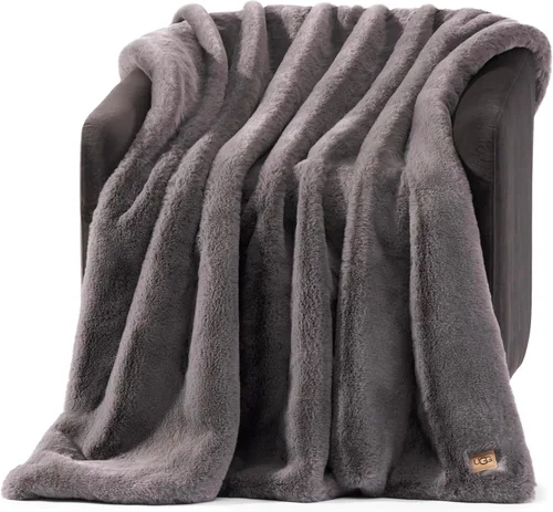 Miniatura 10 de Manta UGG Euphoria de pelo sintético de felpa, manta cálida y esponjosa para sofá o cama, decoración de lujo para dormitorio, mantas esponjosas