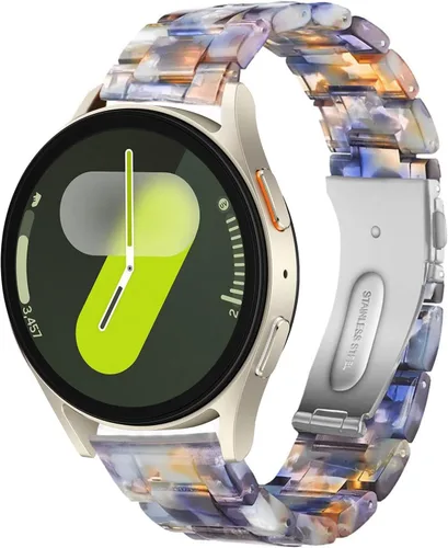 Miniatura 12 de Miimall Correa de resina para Samsung Galaxy Watch 7/6/5/4 1.575 in 1.732 in, 0.787 in de ancho, correa ligera y elegante para Galaxy Watch FE 1.575