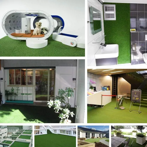 Miniatura 8 de GL Tapetes de Césped Artificial para Alfombra de Césped Tamaños Personalizados, Alfombra Sintética Interior Exterior Paisajismo, Césped Falso