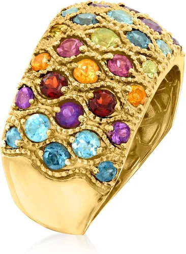 Miniatura 3 de Ross-Simons Anillo de piedras preciosas múltiples de 2,60 qt t en oro de 18 quilates sobre plata esterlina
