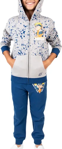 Miniatura 3 de Naruto Classic - Sudadera con capucha y cremallera gris para niños pequeños