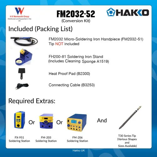 Miniatura 2 de Hakko Kit de soldadura micro FM2032-52